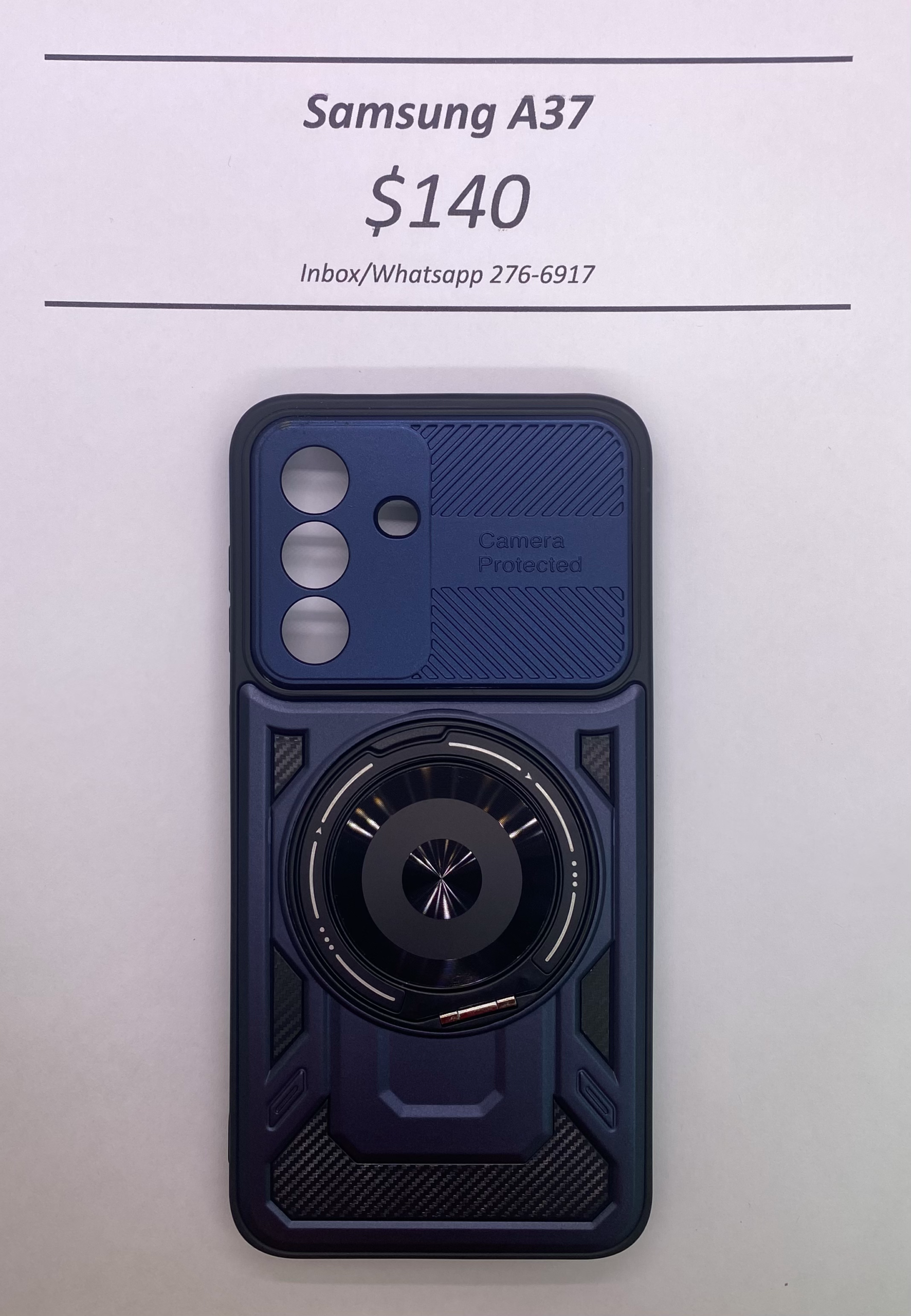 A37 Blue Rugged Camera Protected