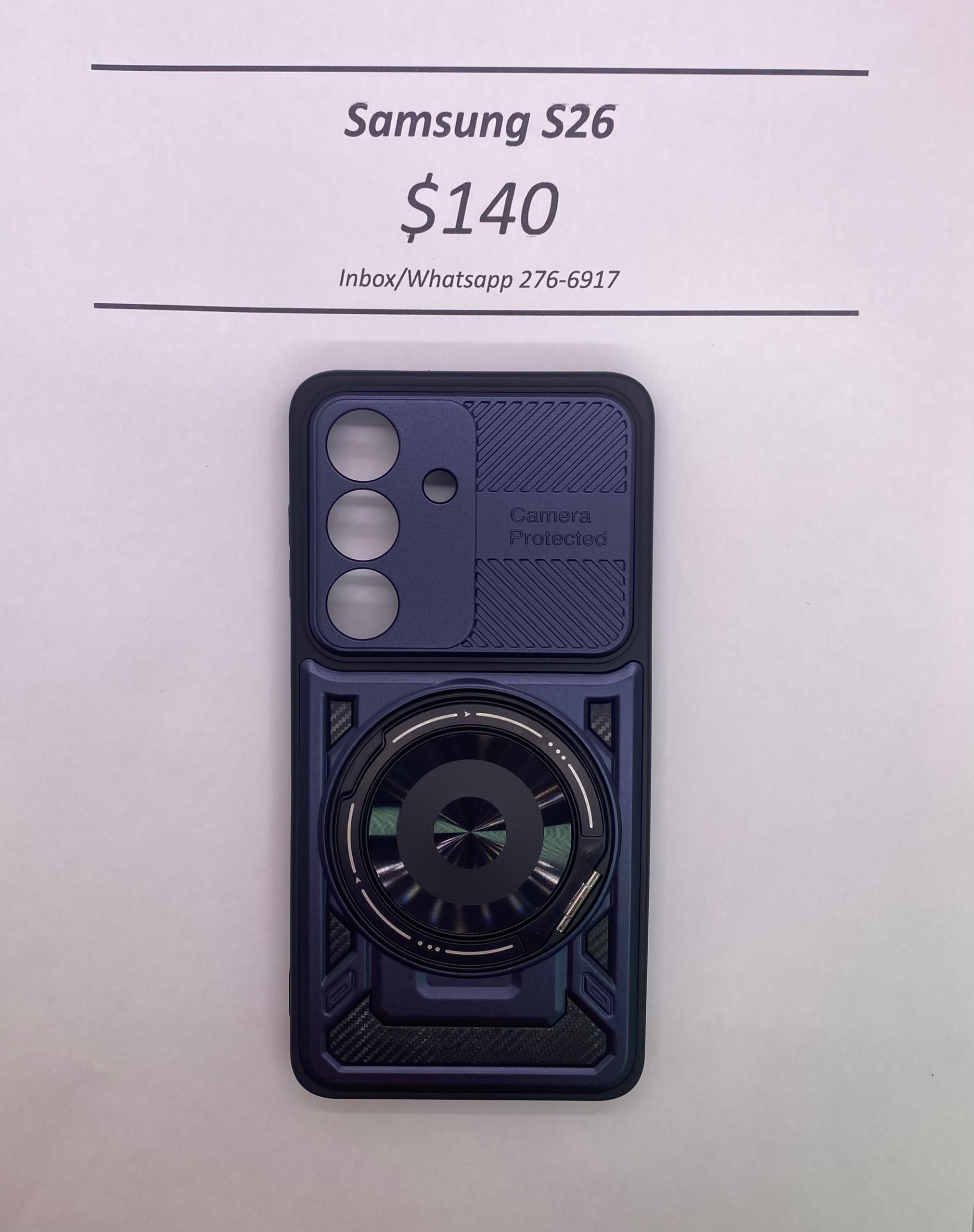 S26 Blue Rugged Camera Protected