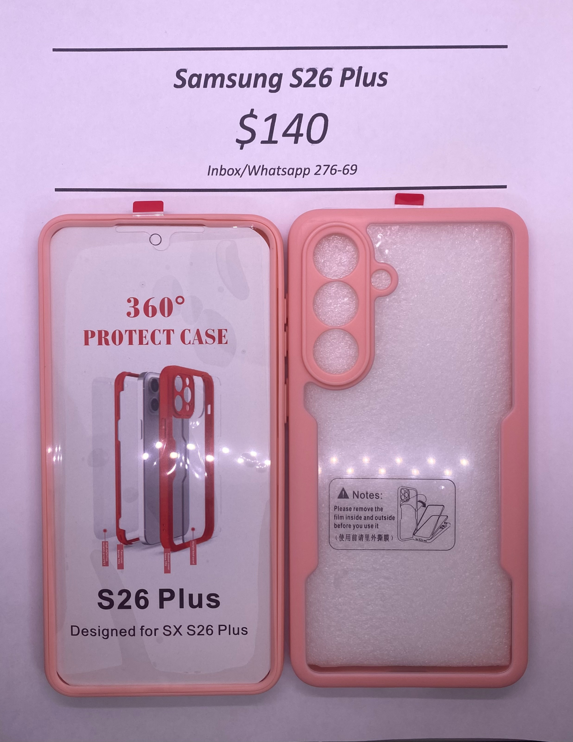S26 Plus Pink Rugged 360 Case