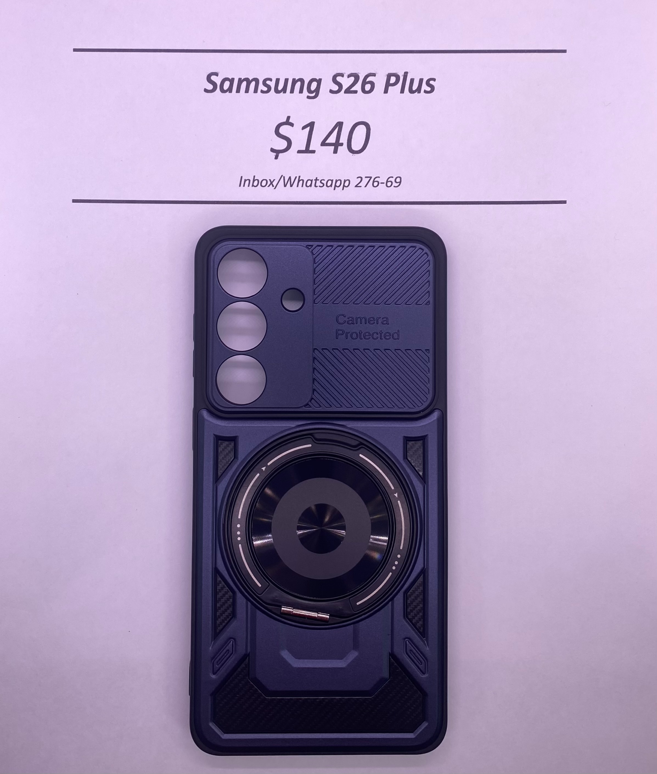S26 Plus Blue Rugged Camera Protected