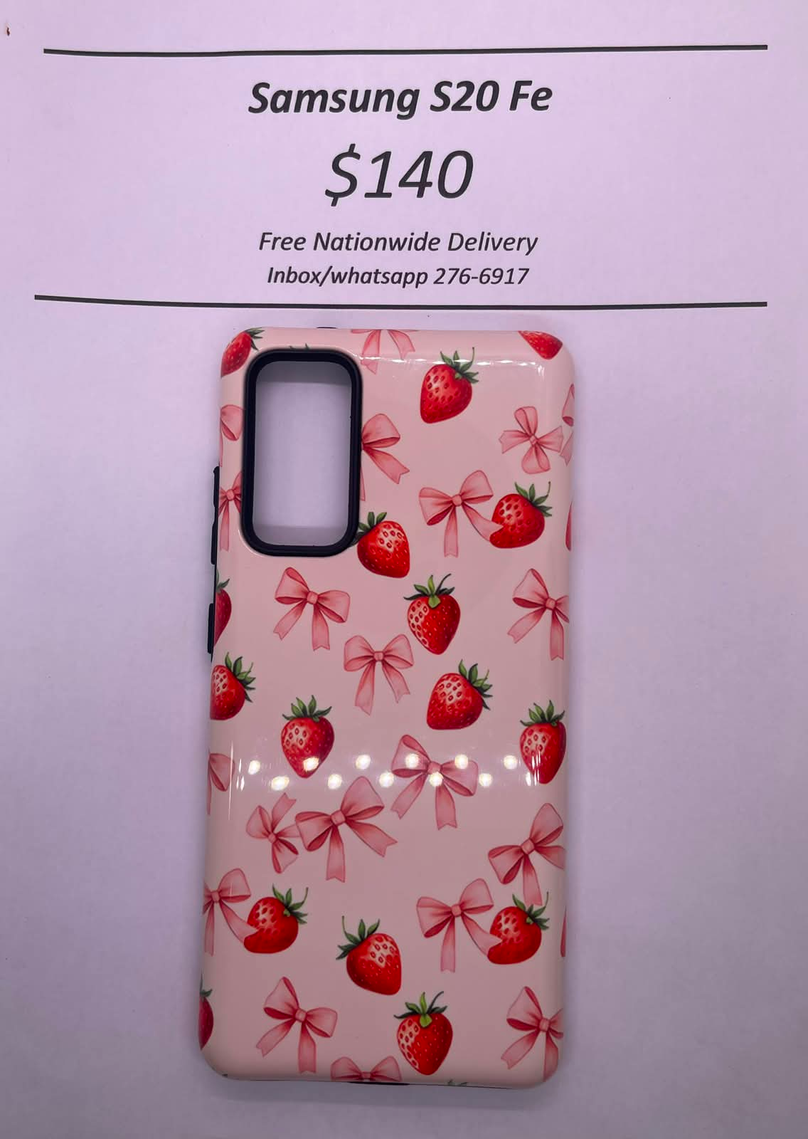 S20 FE Hard Plastic Strawberry
