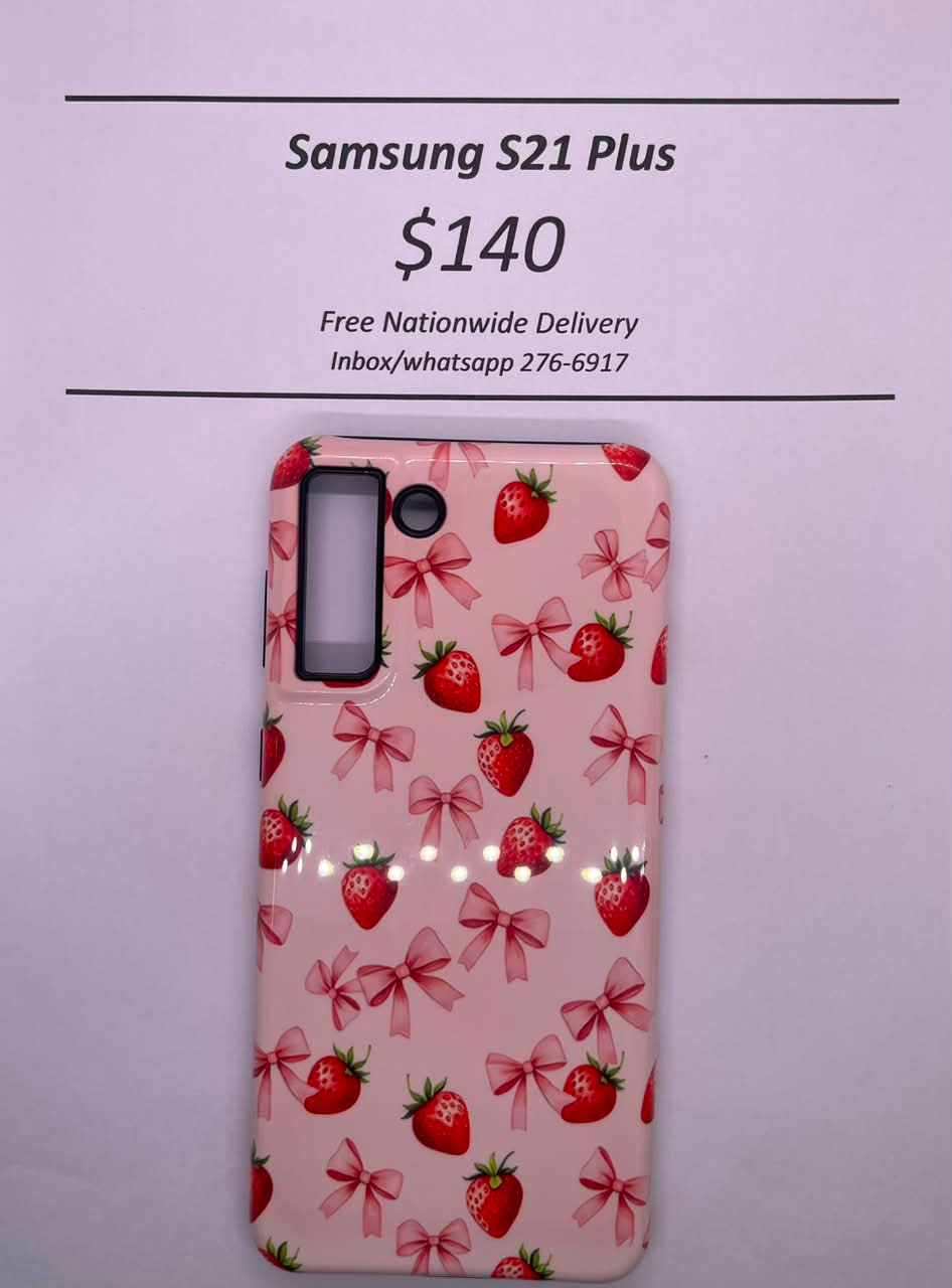 S21+ Hard Plastic Strawberry