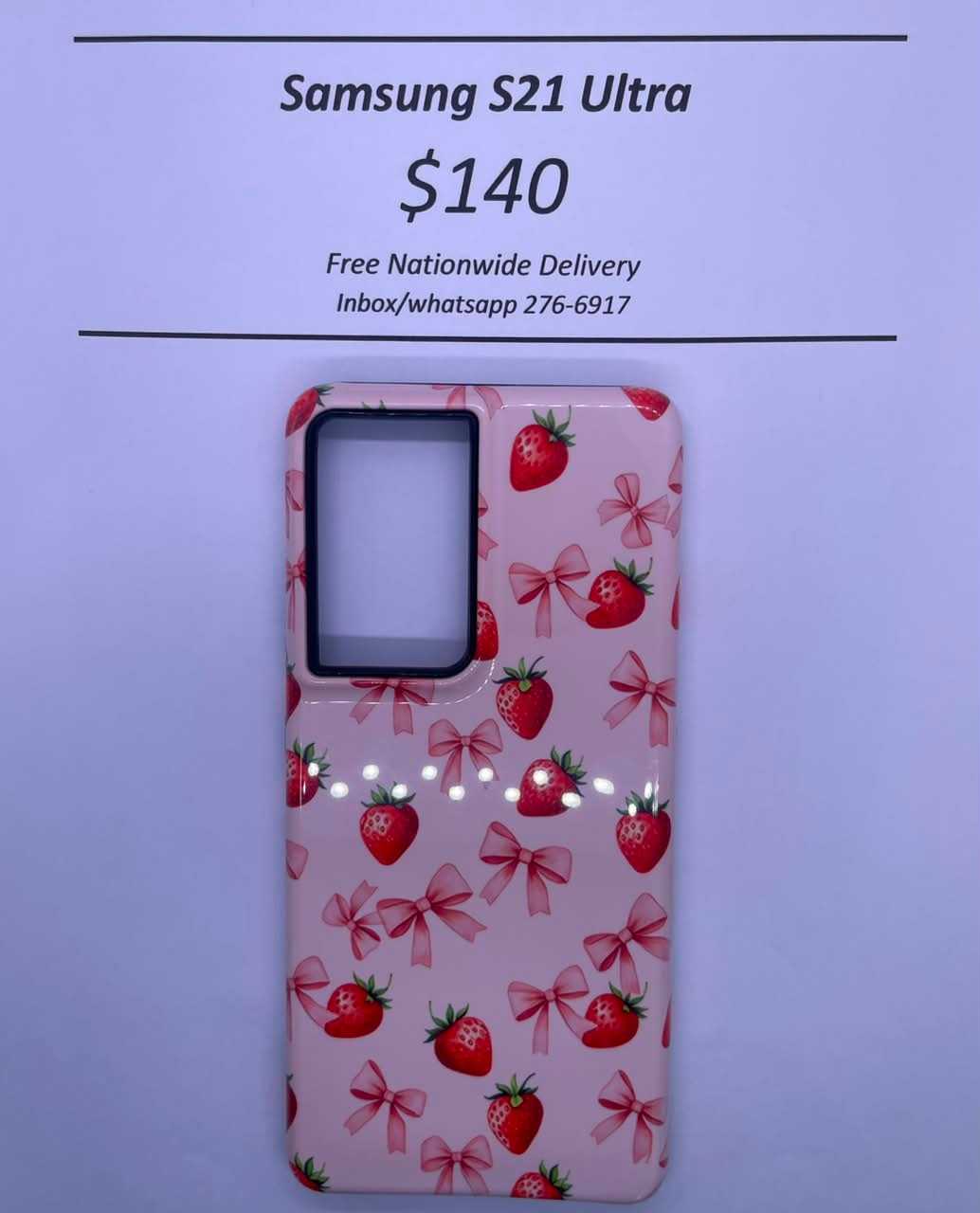 S21 Ultra Hard Plastic Strawberry