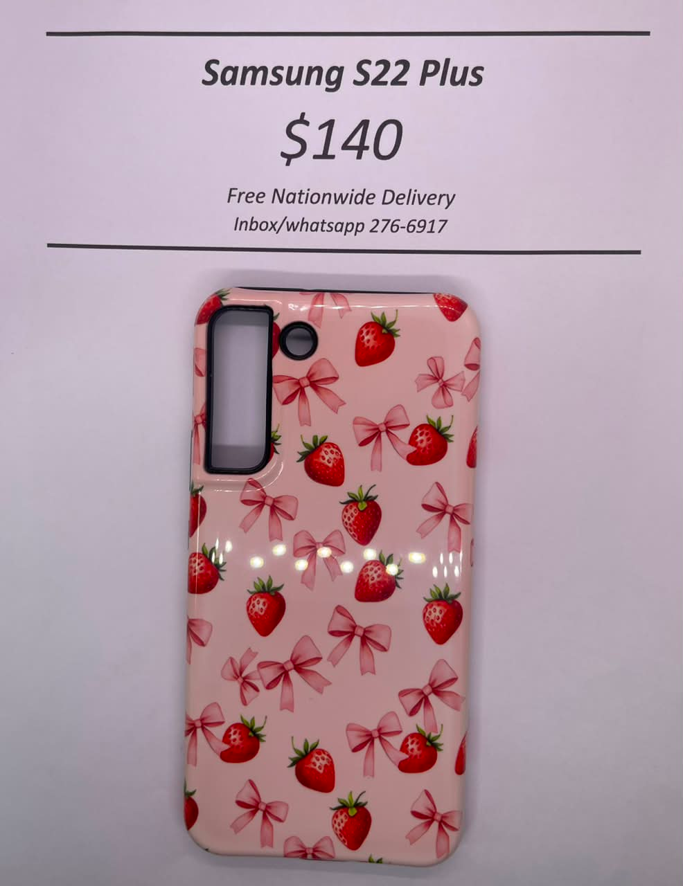S22+ Hard Plastic Strawberry