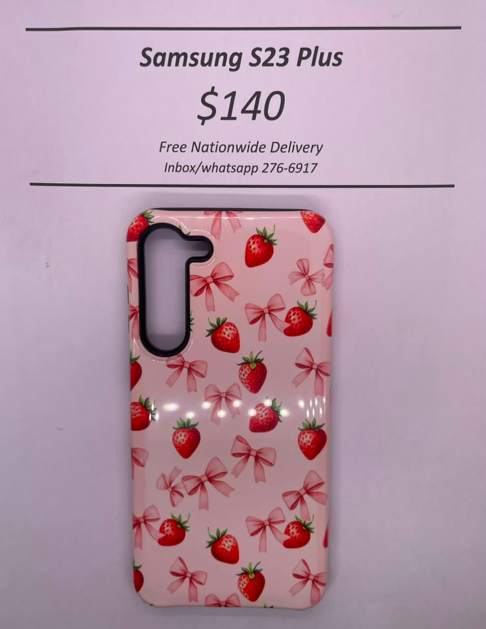 S23+ Hard Plastic Strawberry