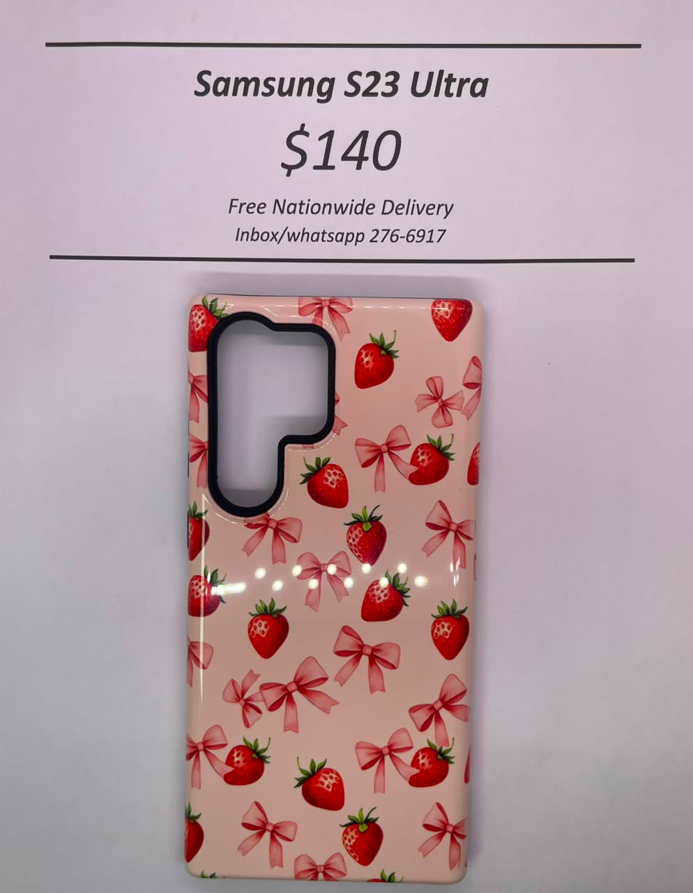 S23 Ultra Hard Plastic Strawberry