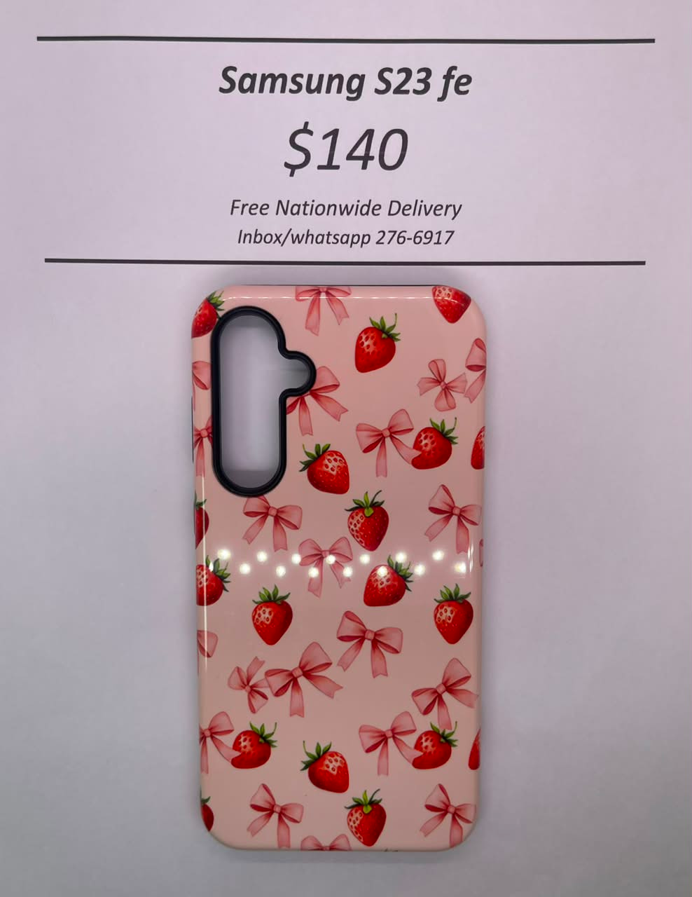 S23 FE Hard Plastic Strawberry