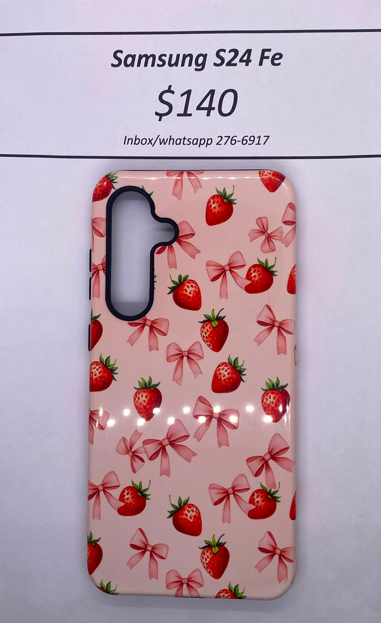 S24 FE Hard Plastic Strawberry
