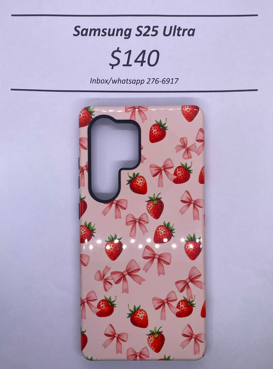 S25 Ultra Hard Plastic Strawberry