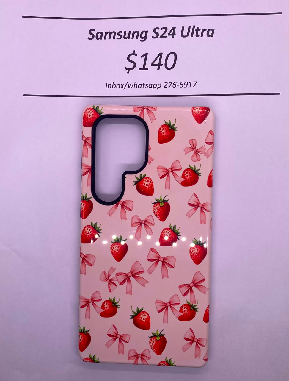 S24 Ultra Hard Plastic Strawberry