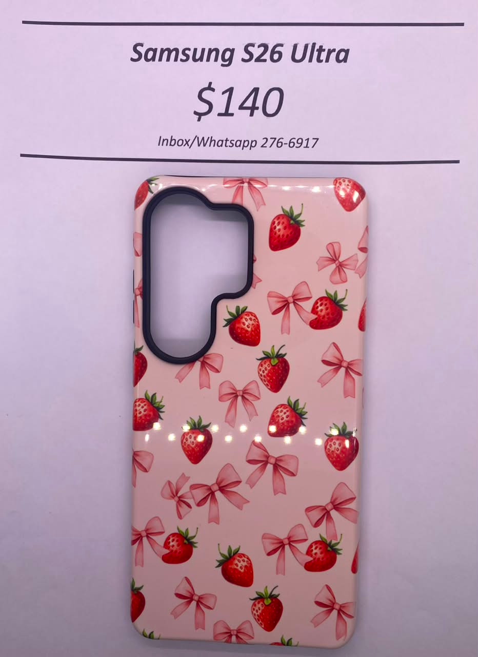 S26 Ultra Hard Plastic Strawberry