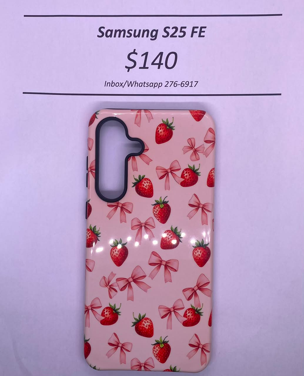 S25 FE Hard Plastic Strawberry