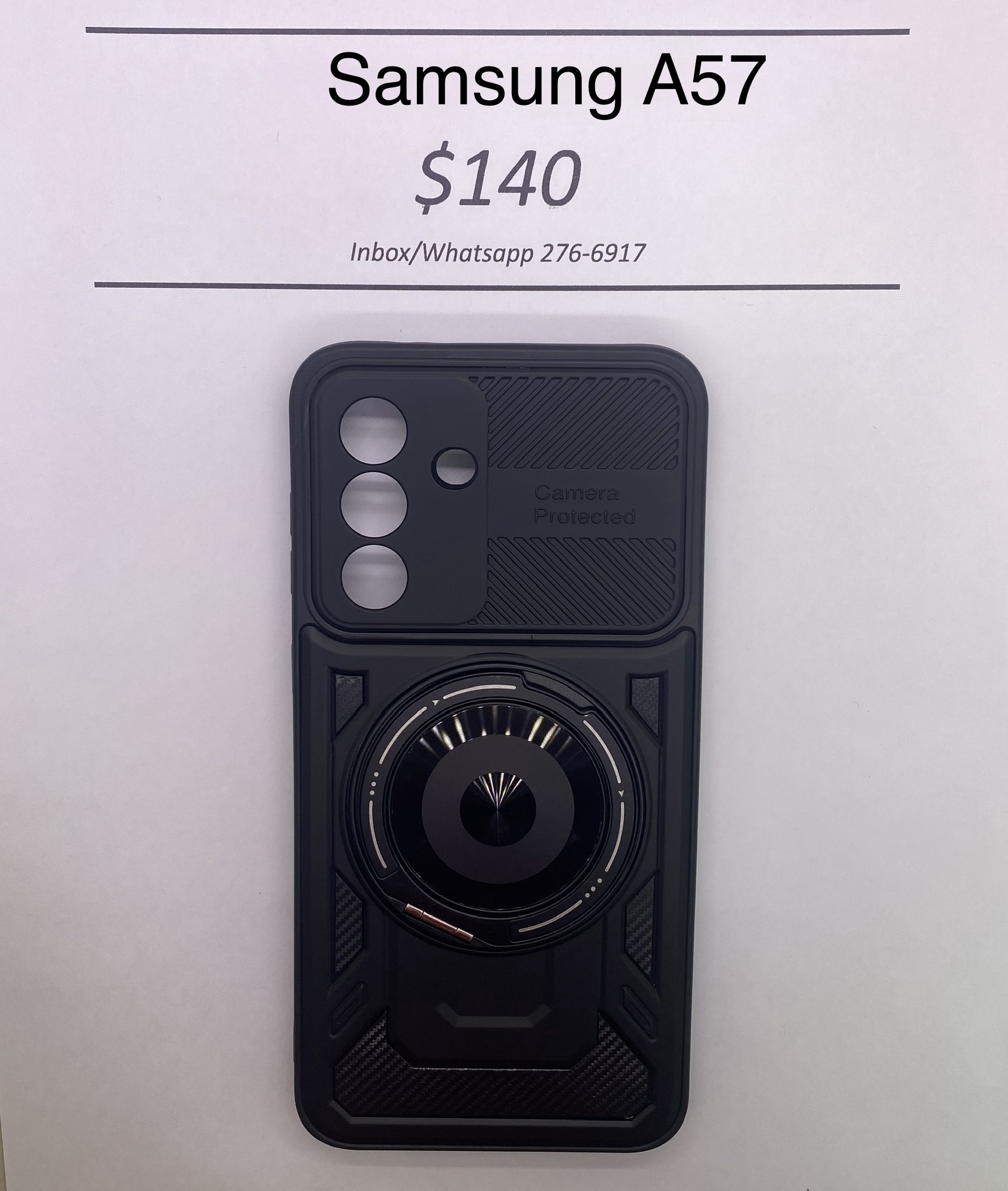 A57 Black Rugged Camera Protected