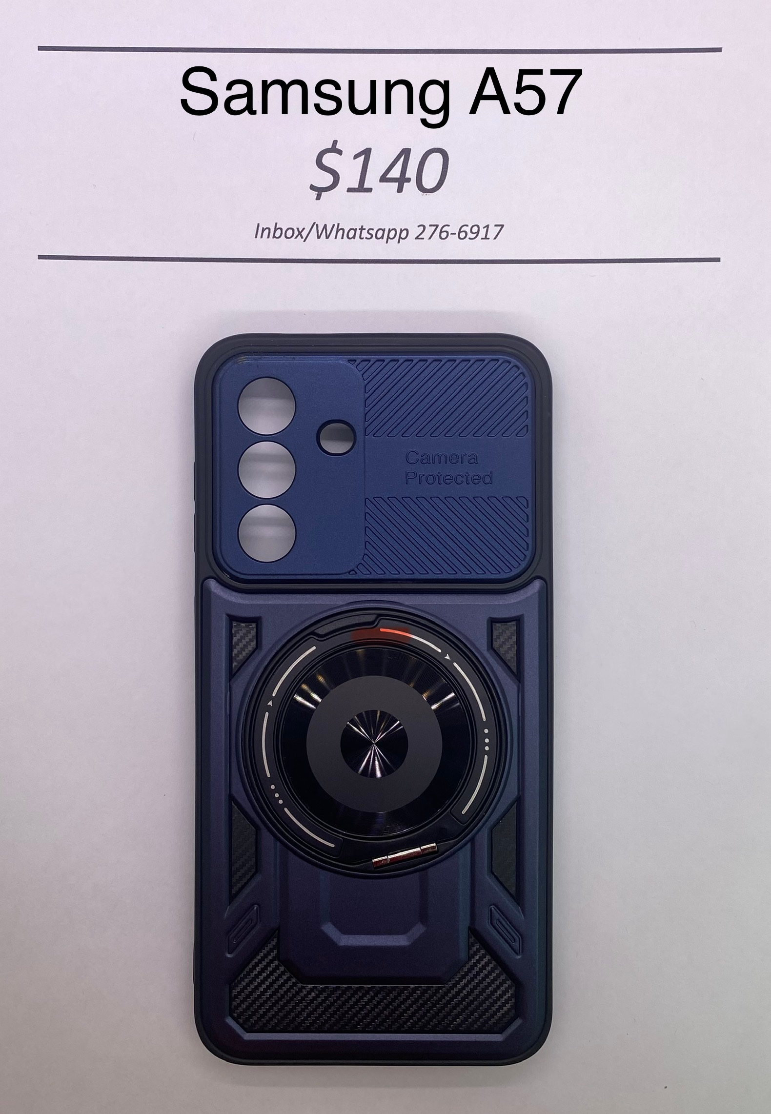 A57 Blue Rugged Camera Protected