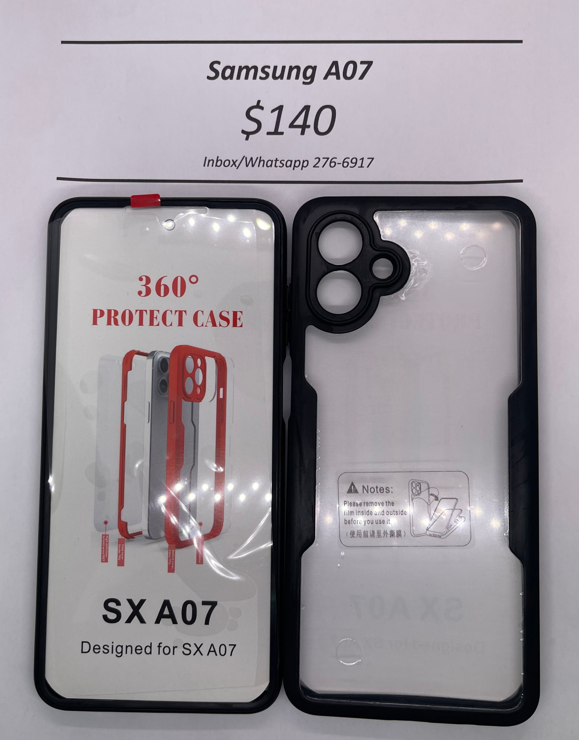 A07 Black Rugged 360 case