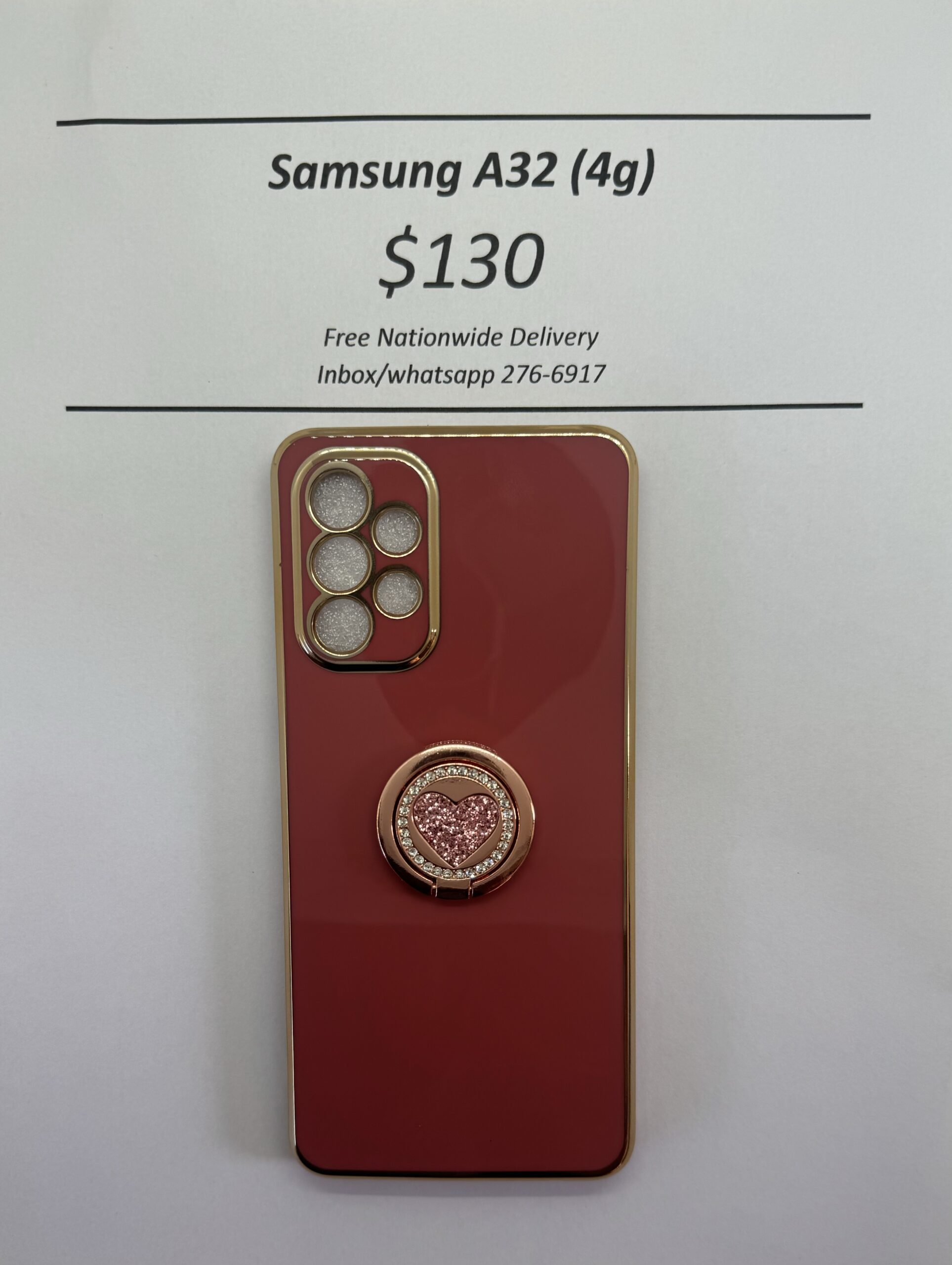 A32 4G Dark Pink with Pop Socket