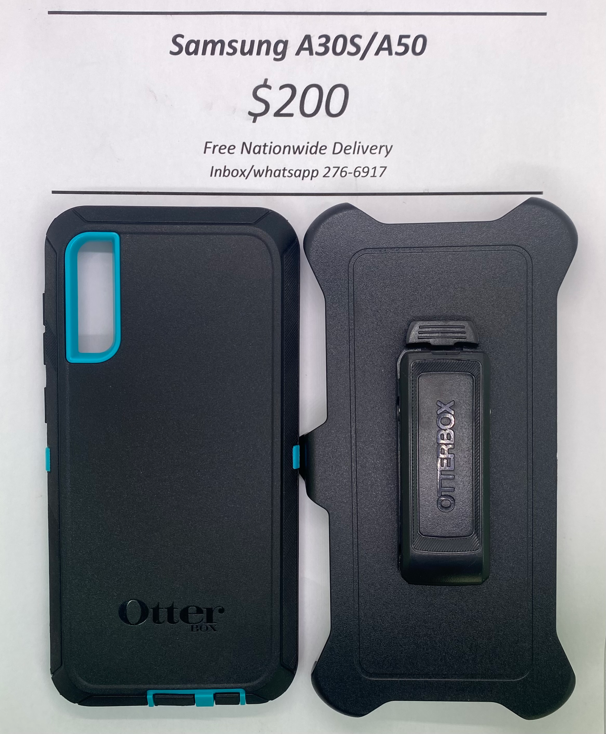 A30s/50 Otterbox-Defender Blue and Black
