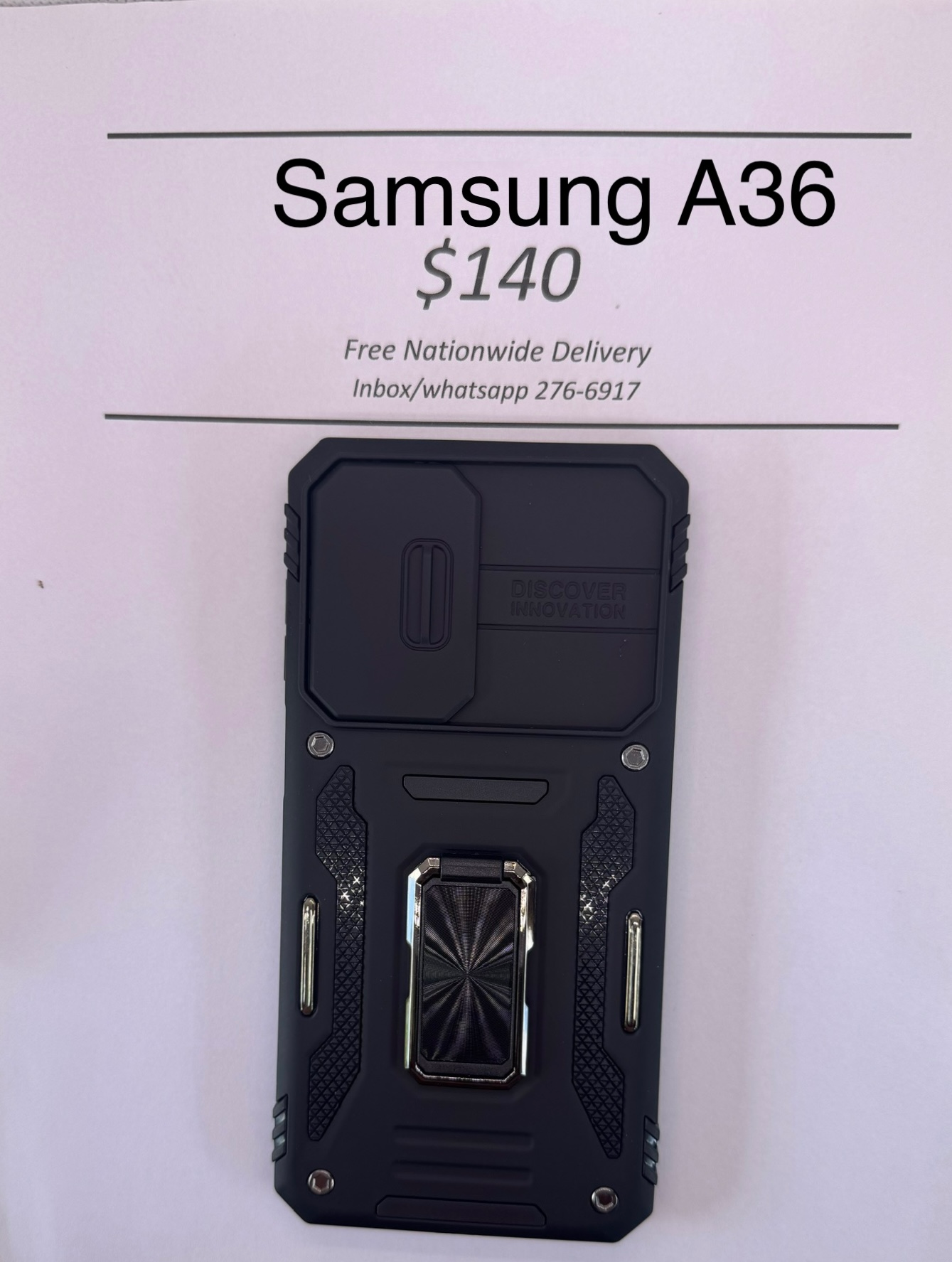 A36 Black Rugged w Camera Cover
