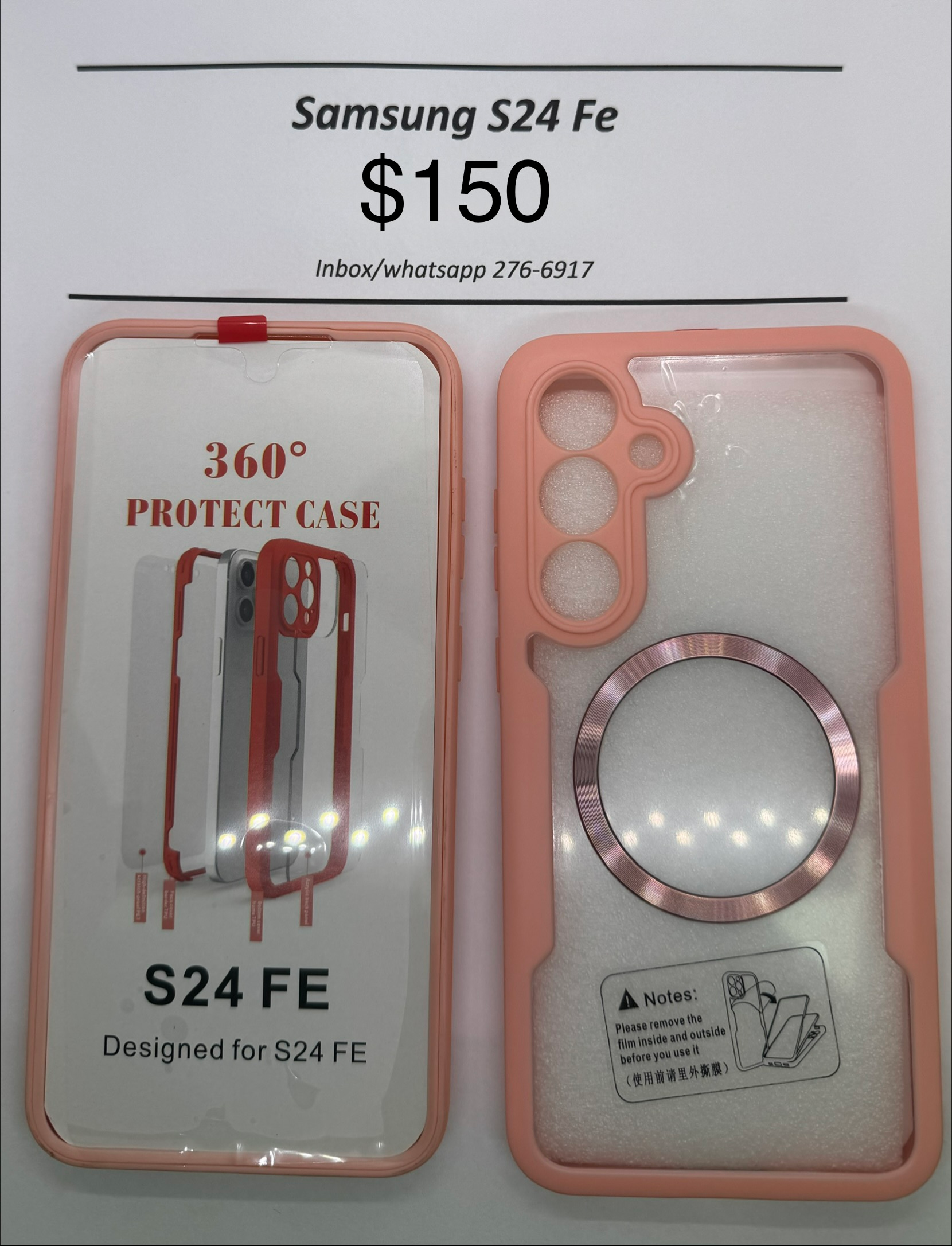 S24 FE Pink 360 Rugged Magsafe