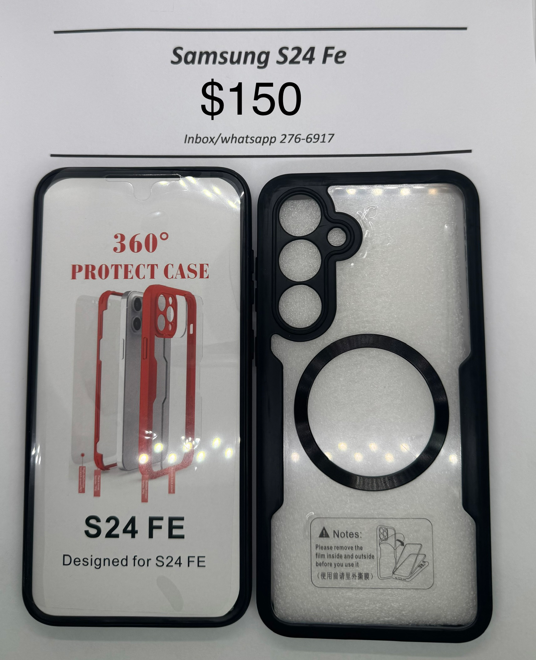 S24 FE Black 360 Rugged Magsafe