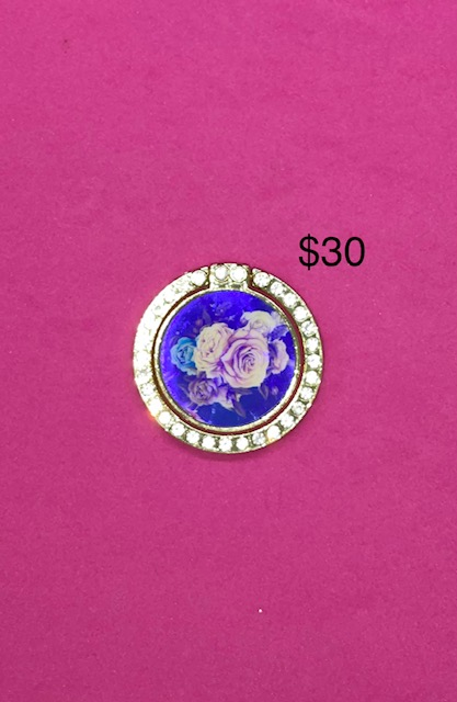 Pop Socket - Black Floral