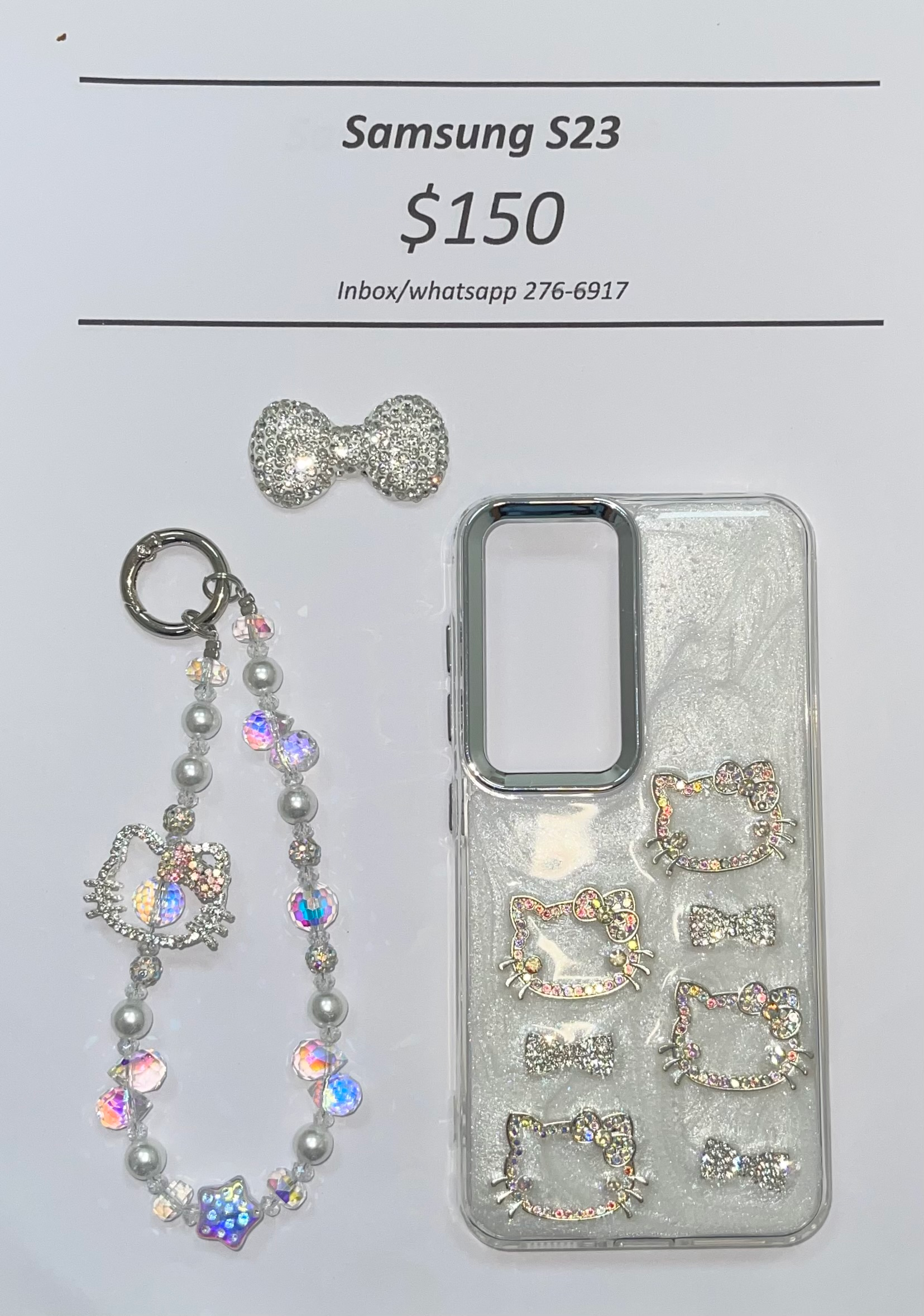 S23 Silver Gem Hello Kitty