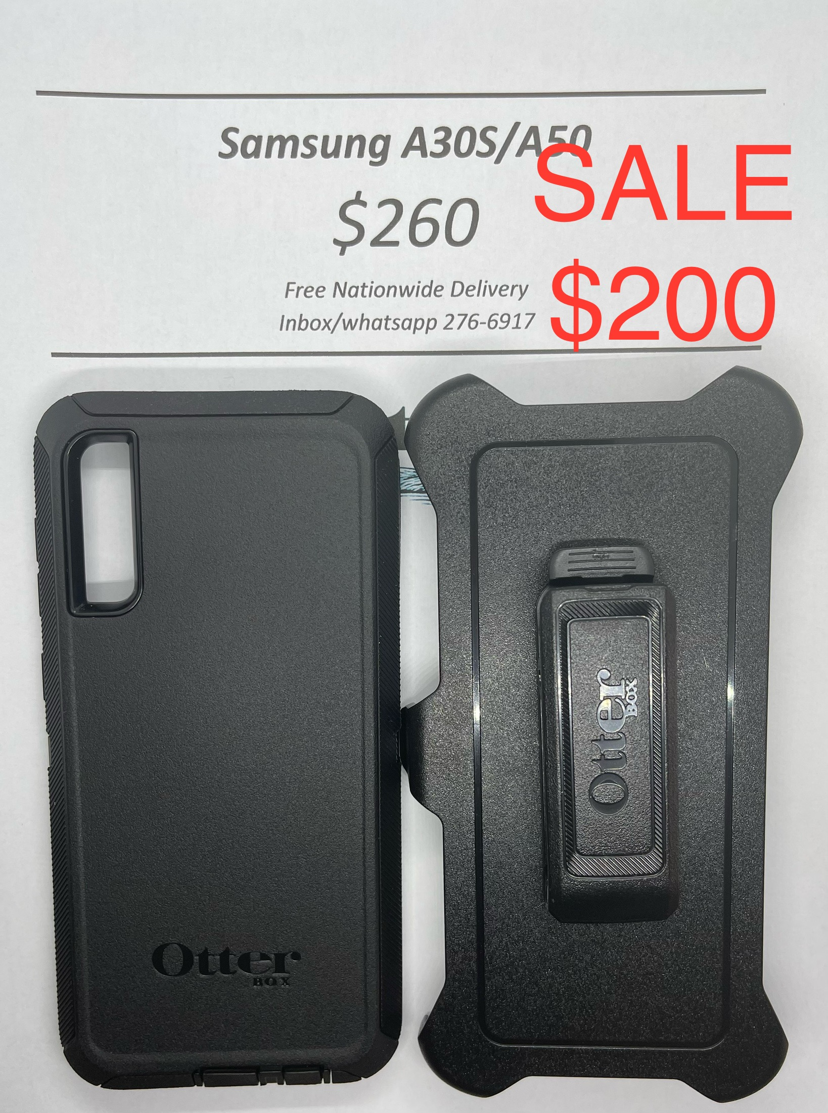 A30s/50 Otterbox-Defender Black