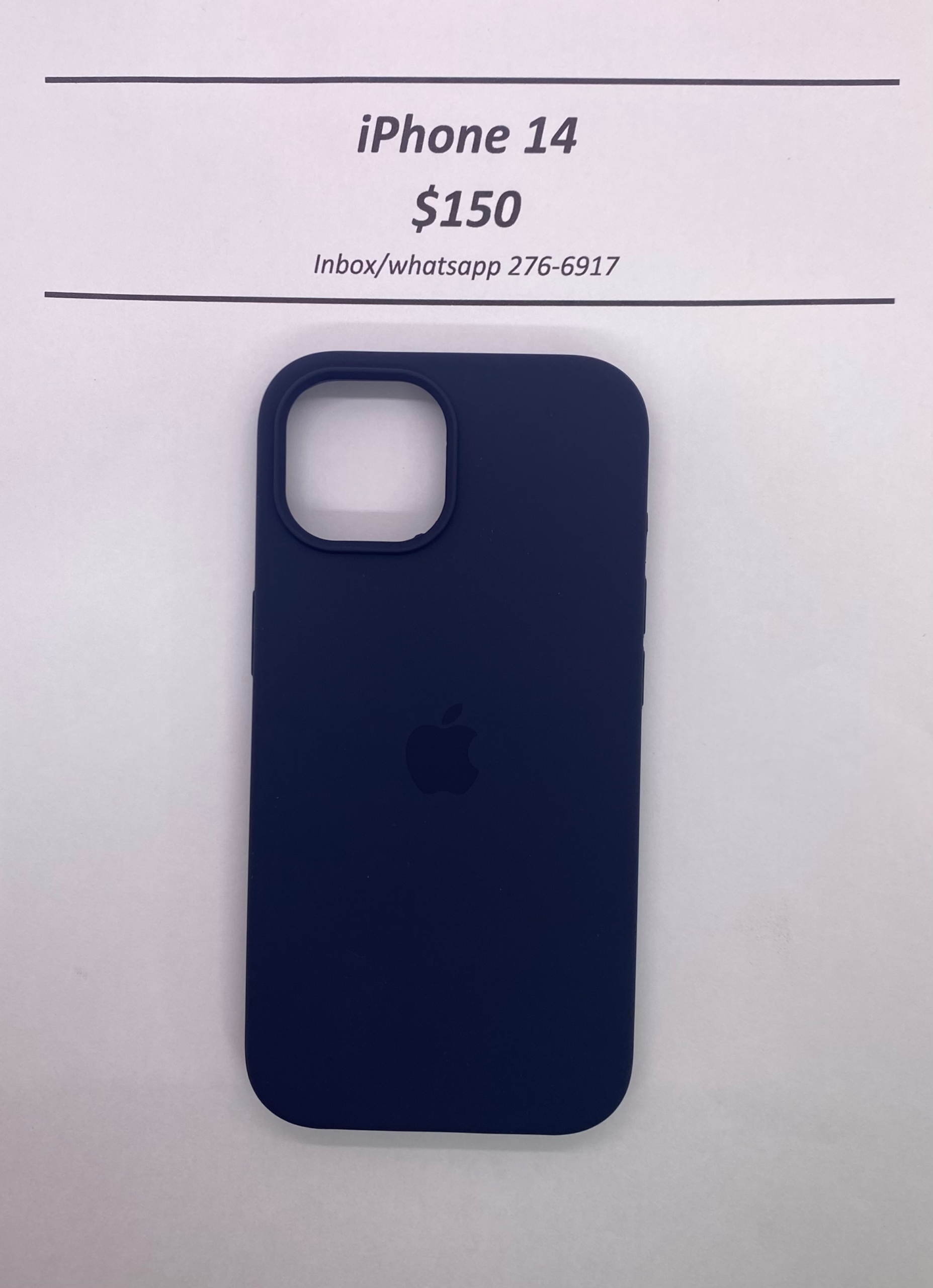 iPhone 14 Blue Logo Case