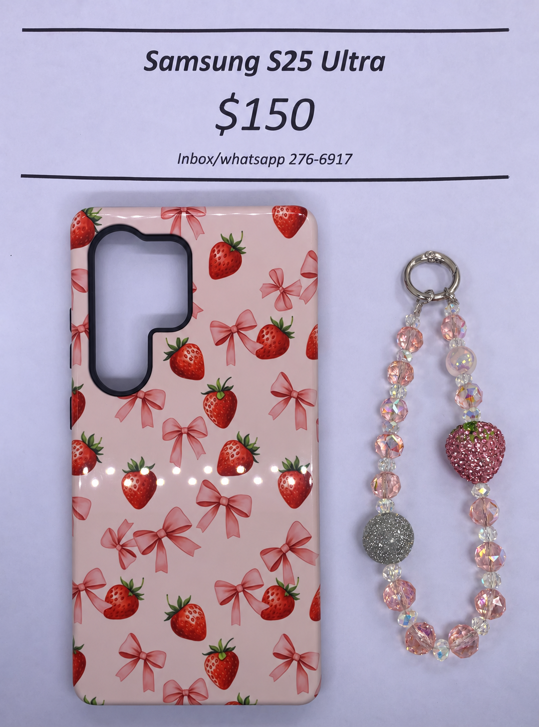 S25 Ultra Hard Plastic Strawberry