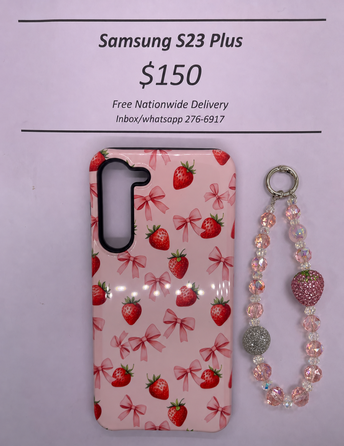 S23+ Hard Plastic Strawberry