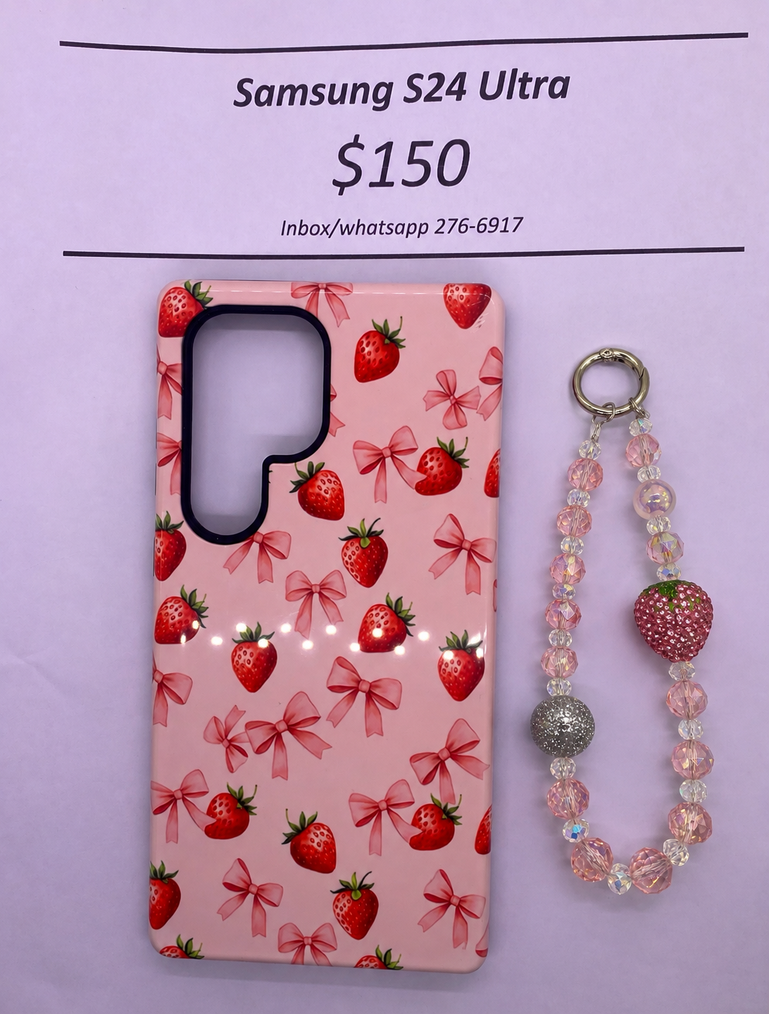 S24 Ultra Hard Plastic Strawberry