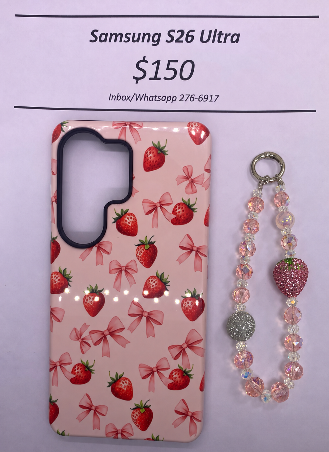 S26 Ultra Hard Plastic Strawberry