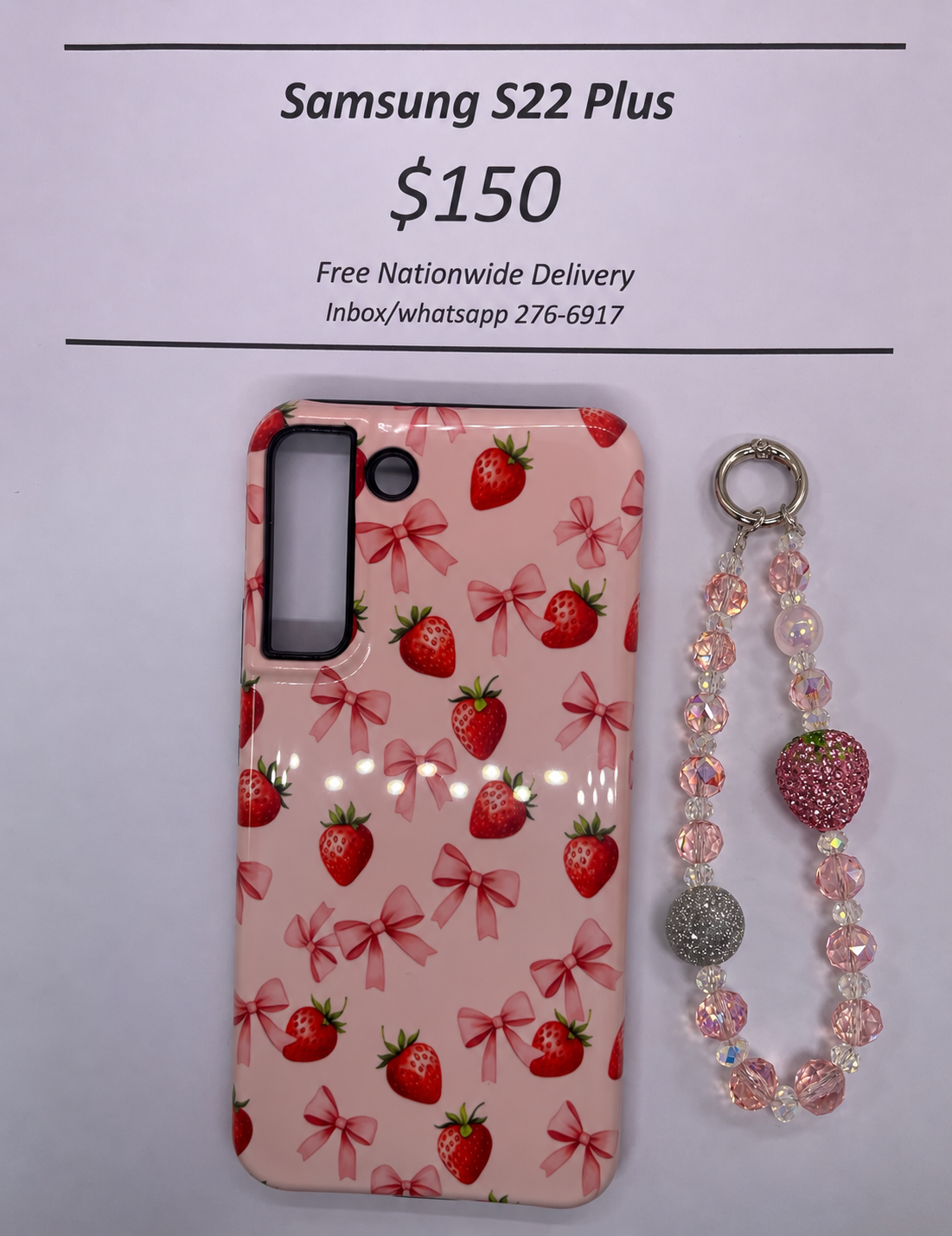 S22+ Hard Plastic Strawberry