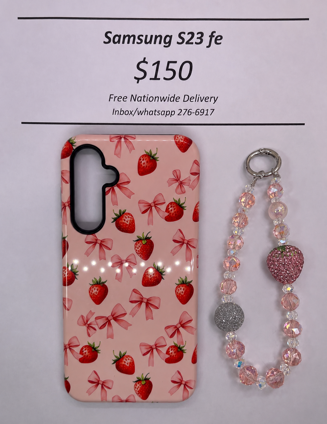 S23 FE Hard Plastic Strawberry