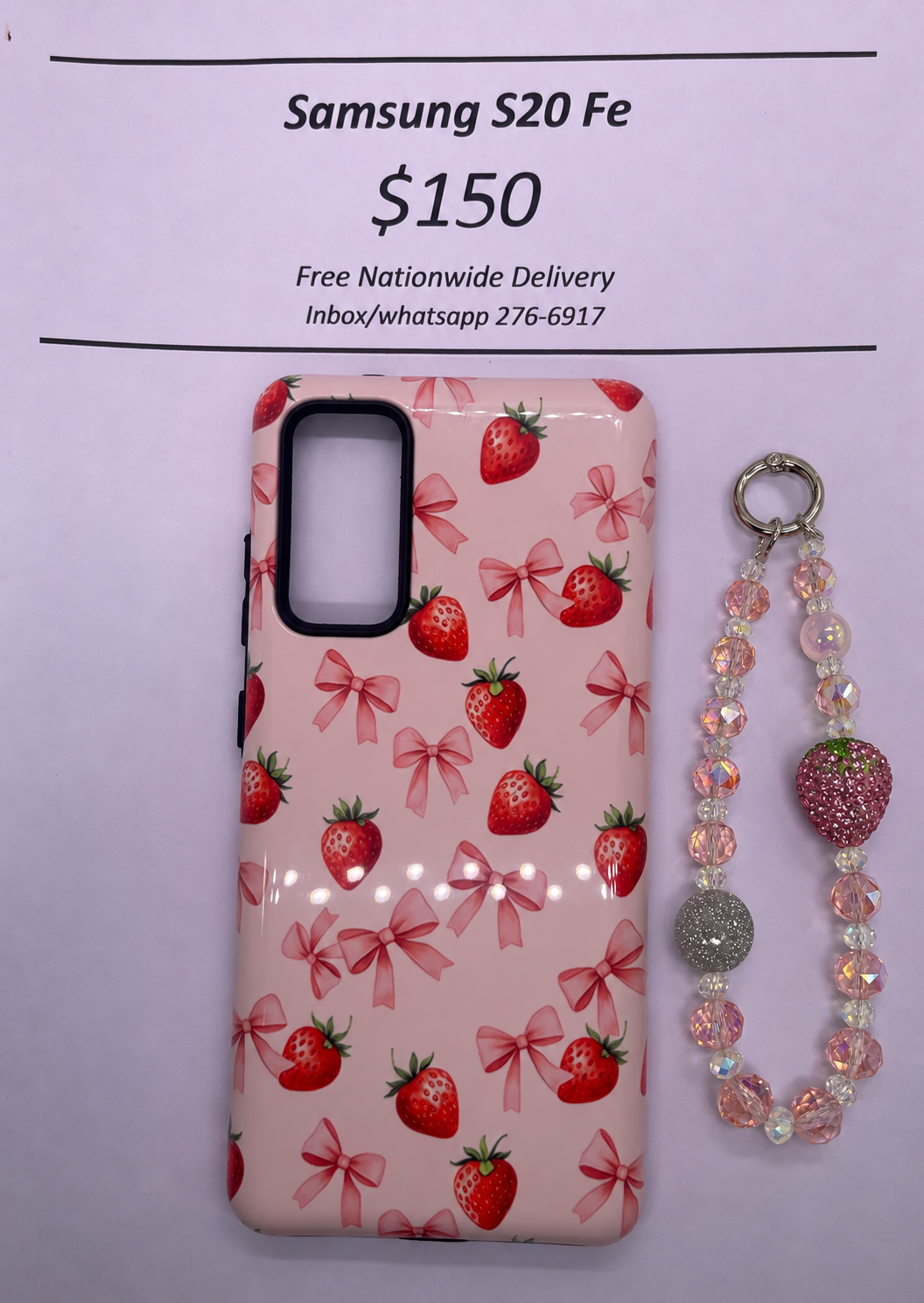 S20 FE Hard Plastic Strawberry