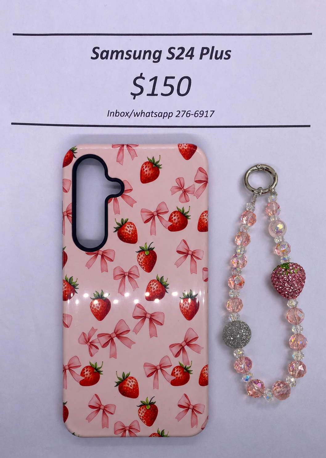 S24+ Hard Plastic Strawberry