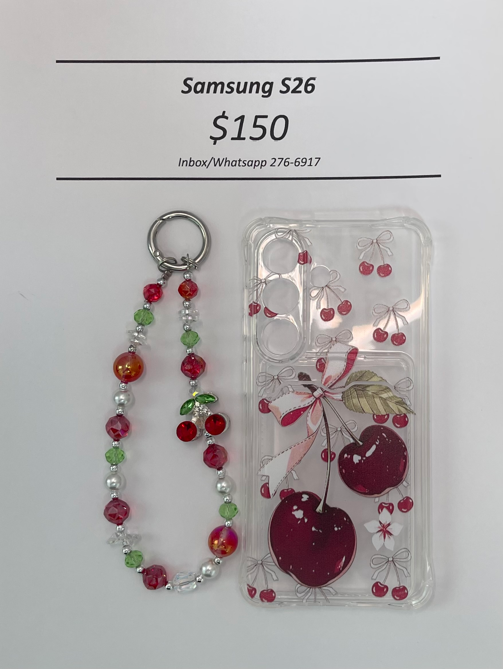S26 Cherry Cardholder Case